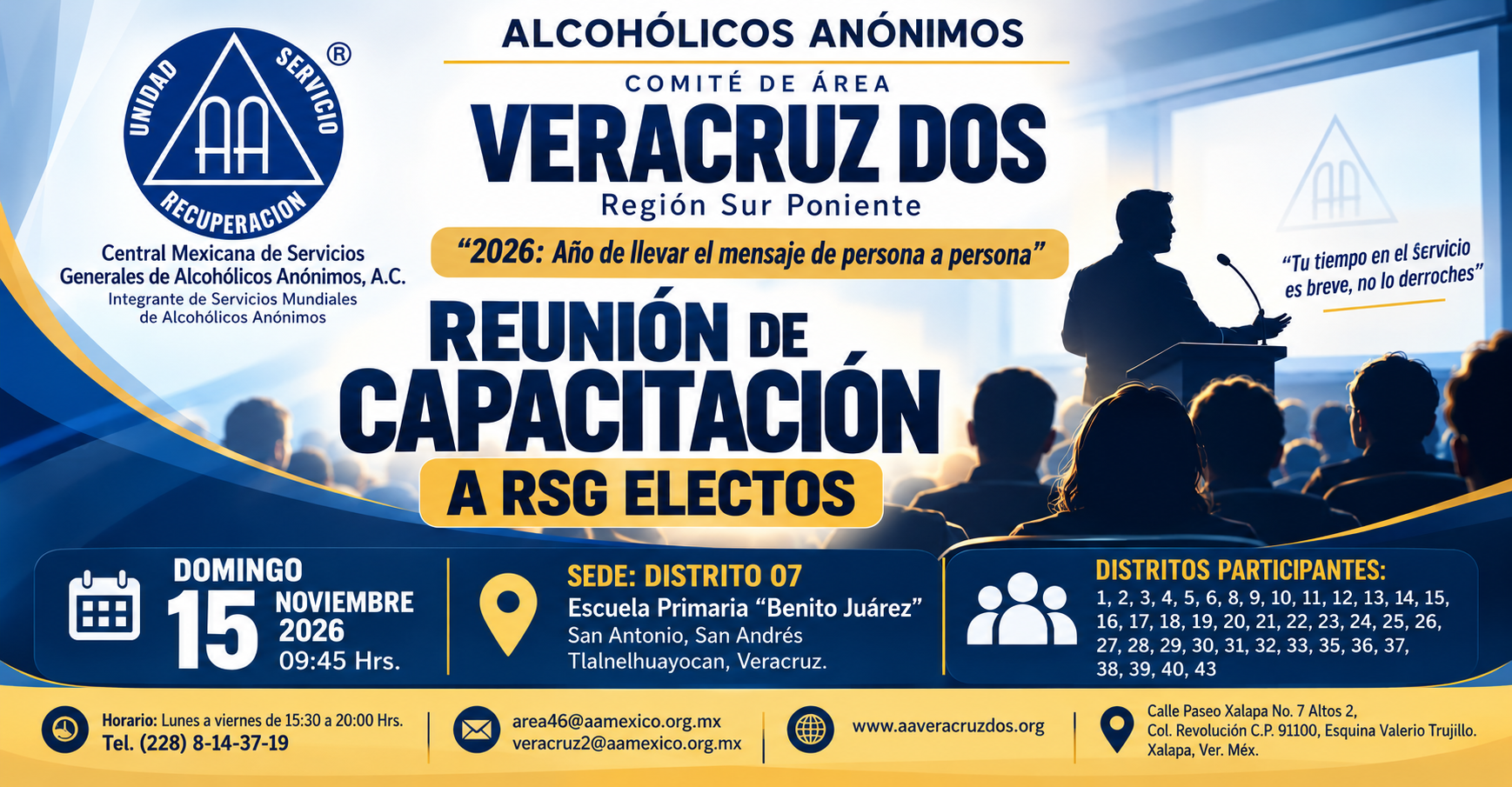 REUNION DE CAPACITACION A RSG ELECTOS.